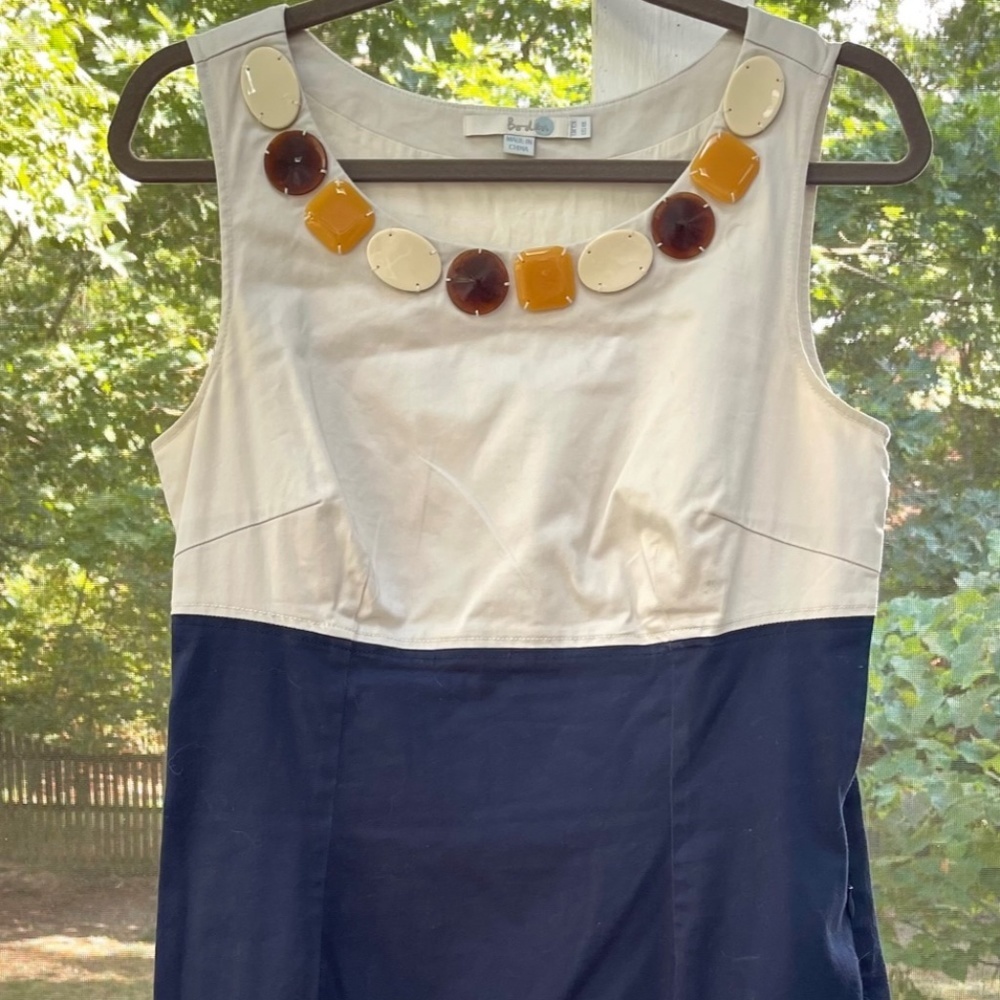 BODEN Women's Dress  with Buttons at Neckline US 8L